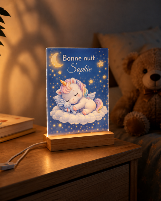 Veilleuse bébé personnalisée avec prénom