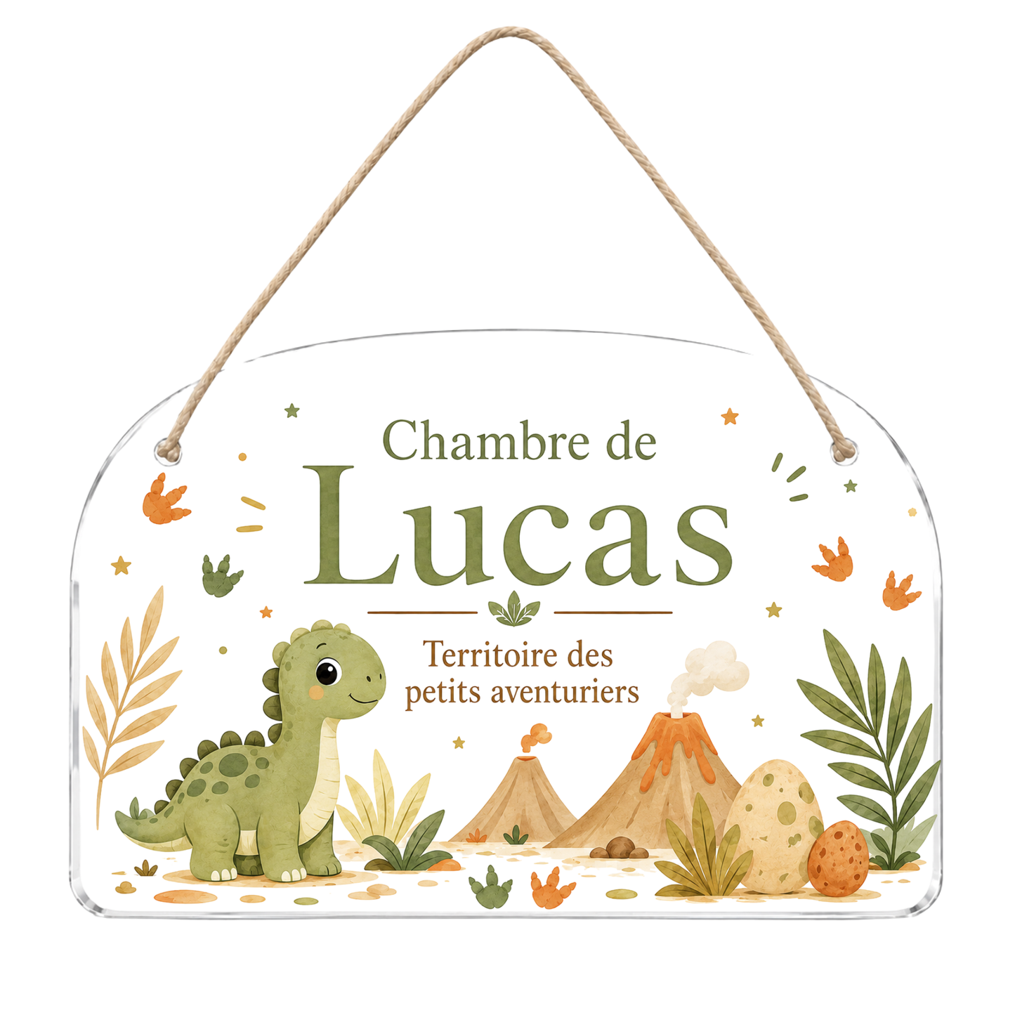 Plaque de porte enfant personnalisée avec prénom – Acrylique – 4 univers au choix
