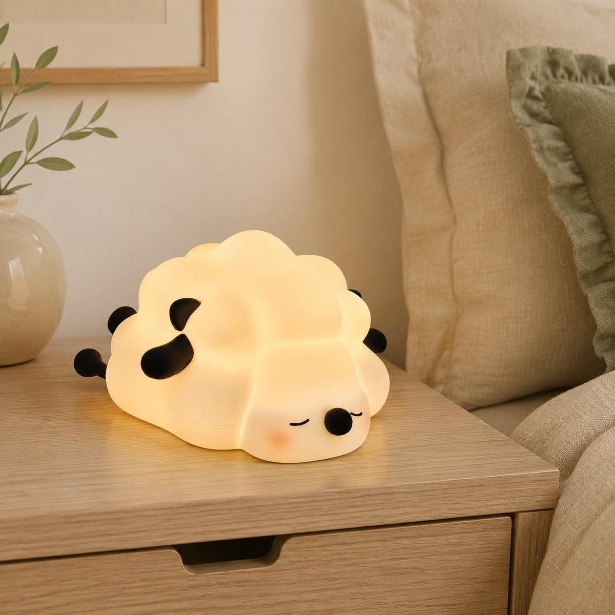 Veilleuse silicone souple Mouton – lumière douce tactile