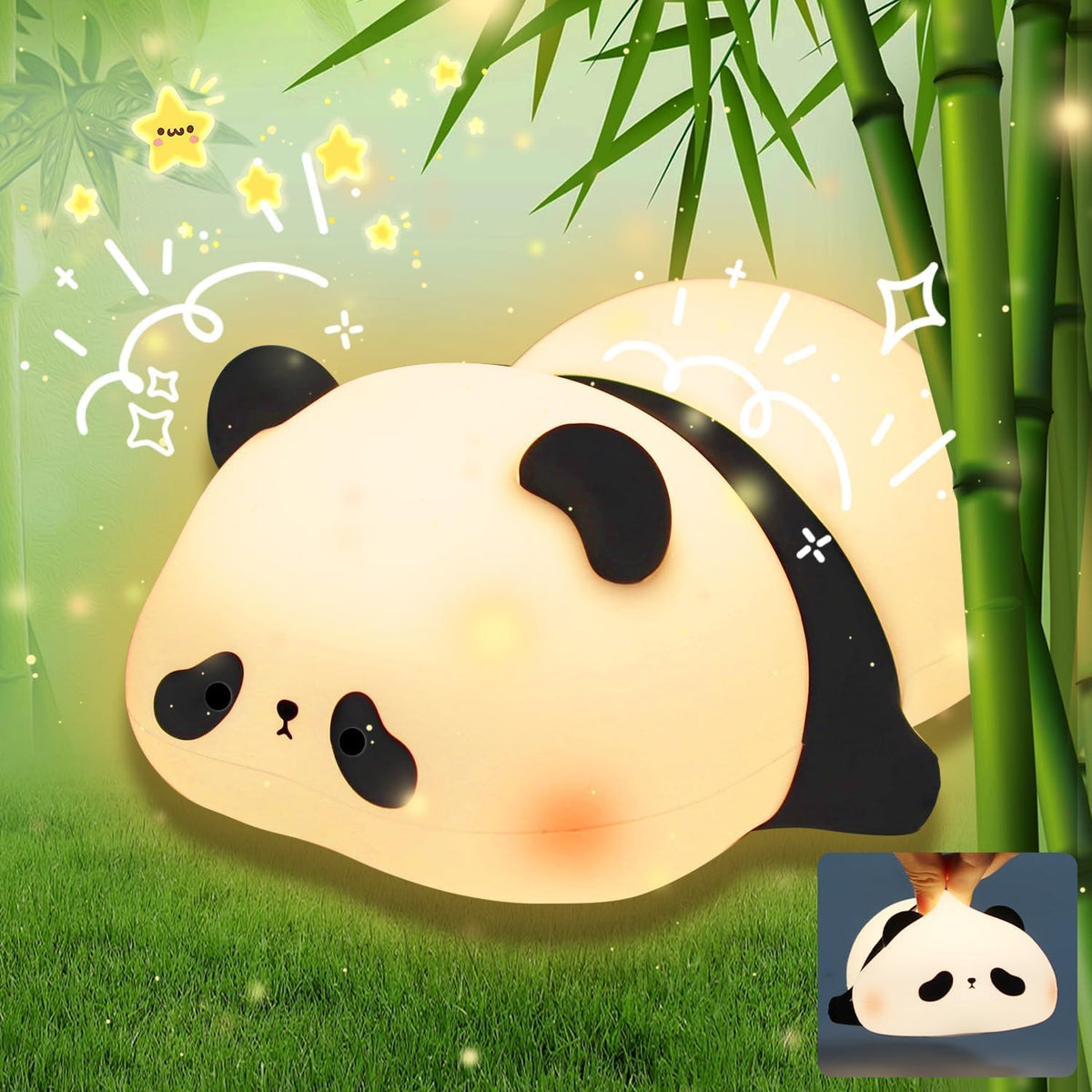 Veilleuse silicone Panda – ambiance chambre enfant
