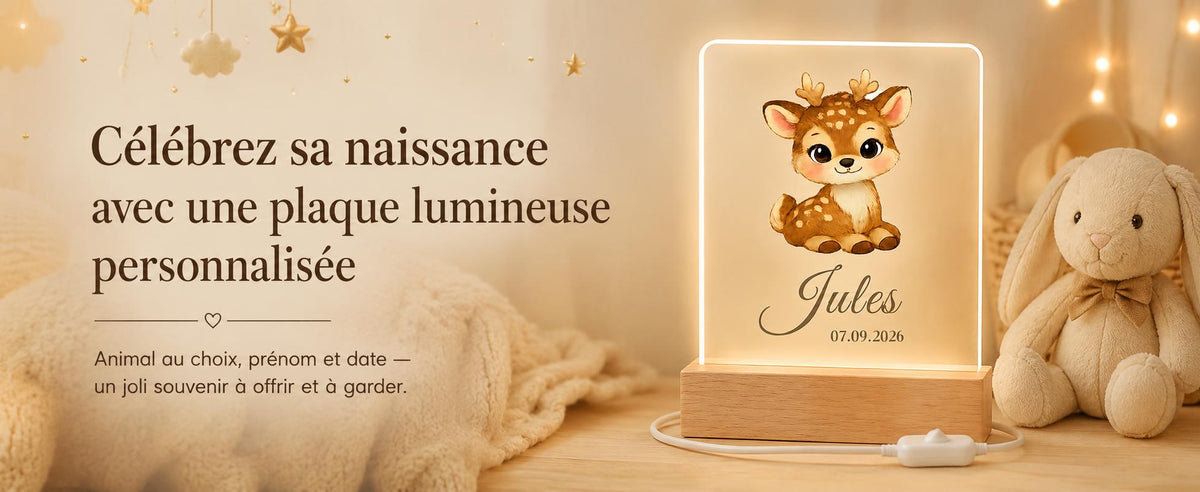 Veilleuse Faon – comment personnaliser